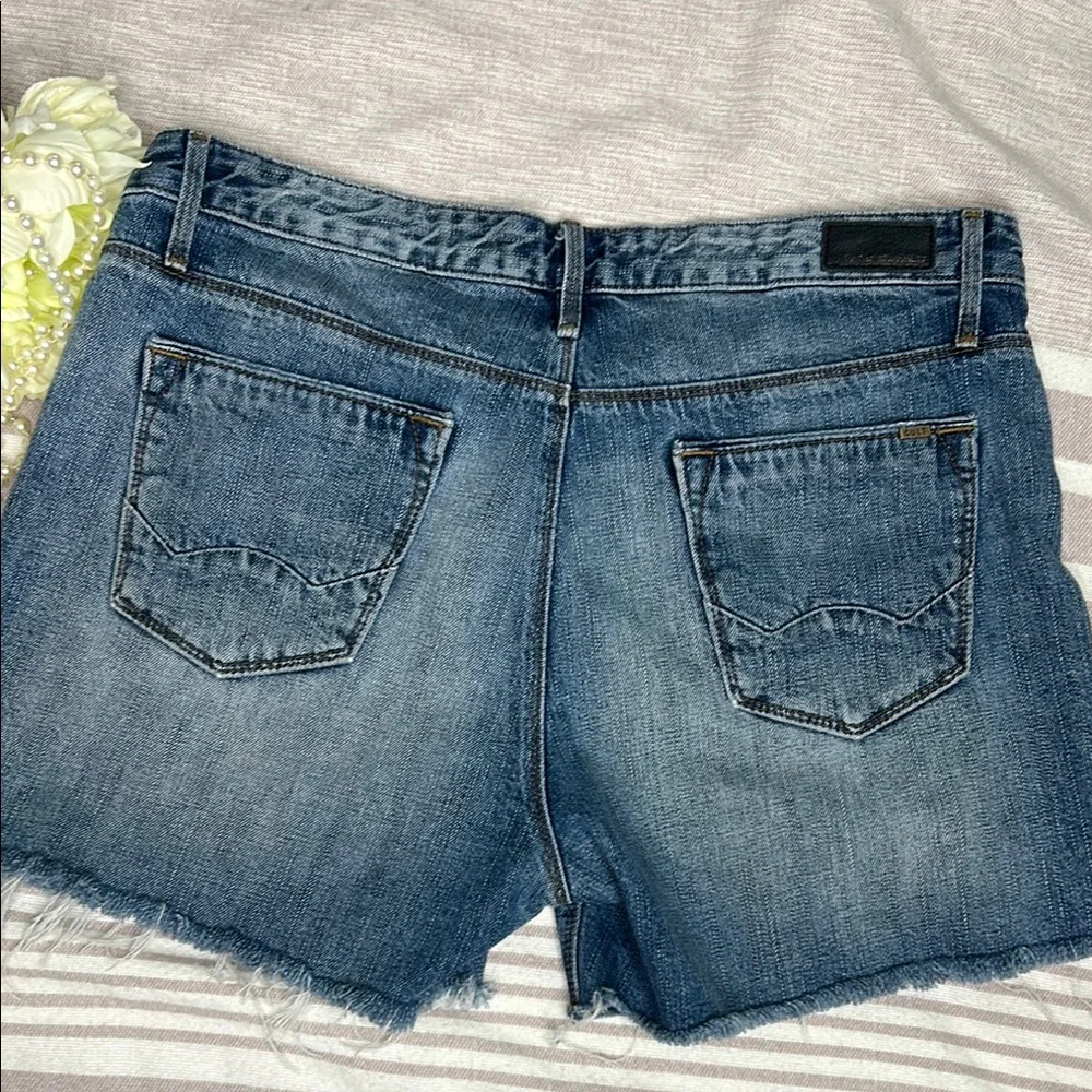 Cult of Individuality Blue Distressed Jean Shorts